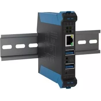 SEH INU-100 USB-enhetsserver, DIN-skena, 2x USB 3.0, Gigabit Ethernet, microSD (M07210)