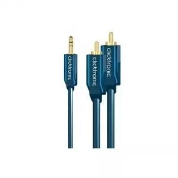 MP3 Adapter Cable (3,5mm Audio Jack Plug/2x RCA Plug) - 2,0m Additional Adapter f. MP3-Player,iPods and Smartphones