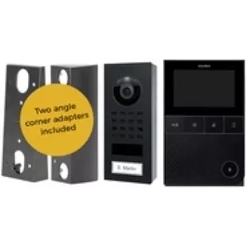DoorBird D11 Business-Set video door station, stainless steel V2A, surface mount, incl. indoor station, 10.2 cm (4") IPS, 800 x 480 pixels, 1080p, ultra-wide 200°