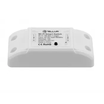 Tellur TLL331161 2200W inline WiFi-brytare – smart inline-relä för lampor och enheter