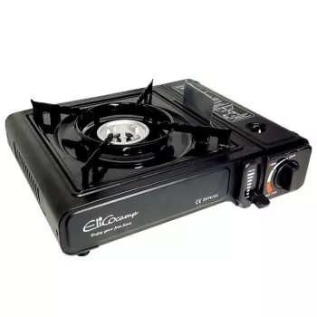 ELICO BDZ-155B Portable camping gas stove for 2.2 kW cartridges, piezo ignition.