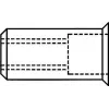 GESIPA Blind Rivet Nut M8, 11 x 17 mm, Steel, Small Head, 100 pcs
