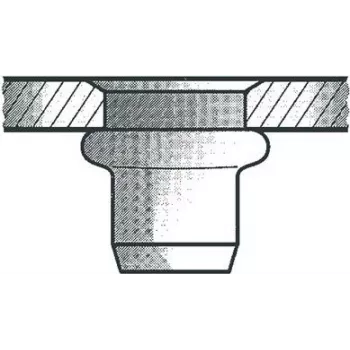 Blind rivet nut GESIPA A2 M6x9x15.5 – stainless steel, pack of 250