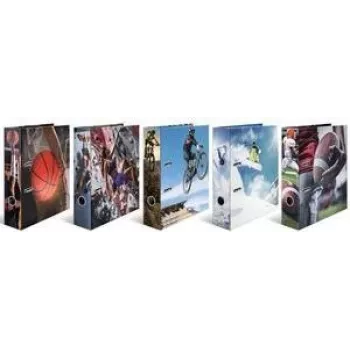 Cardboard A4 Folder Herma — Sport set, 5 different designs