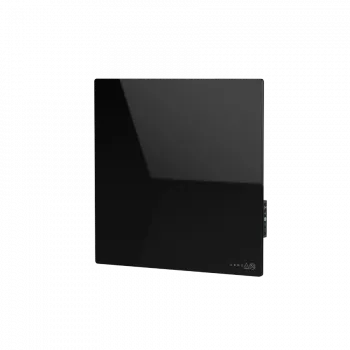 AENO Premium Eco Smart Quadro Wall Heater, 500W, 50x50 cm., Tempered glass, Infrared+convection heating type, LED display Plug type: Europe (E/F type), BLACK, , Made in Poland