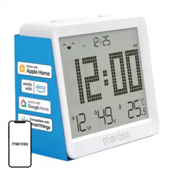 Smart temperature and humidity sensor Meross MS130-EU — wireless environmental monitor