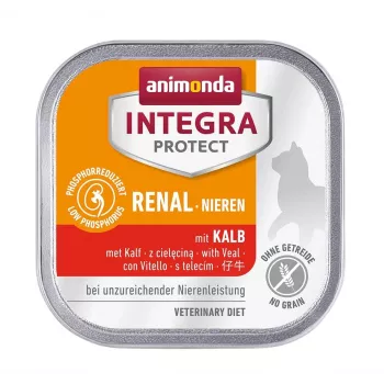 Wet cat food animonda Integra Protect Veal 100 g — for adult cats, grain- and soy-free, for food allergies