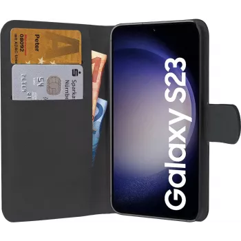 PEDEA Book Cover Classic case for Samsung Galaxy S23 FE 5G, black, soft TPU shell