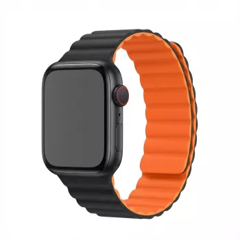 GUAN Armband Premium Pro for Apple Watch 38/40/41/42 mm — Orange/Black