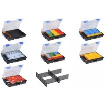 Storage case allit EuroPlus Pro K44/18 with 18 compartments, dimensions 440×76×355 mm