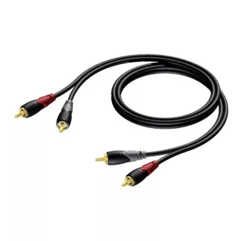 RCA/Cinch audio cable Procab KPCL078 2x male, 0.5 m