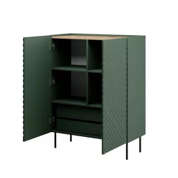 Hyllan cama meble ONDA ONDA 98×45×127 cm grön, fristående väggskåp