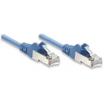 Intellinet 330763 Network Patch Cable, Cat5e, SFTP, RJ45, Snagless, 15m, Blue