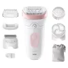 Braun Silk-epil 7 SE7-060 epilator, 40 tweezers, pink/white