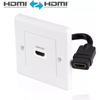 HDMI wall plate PureLink X-HW001-1 single port recessed HDMI outlet for wall mounting