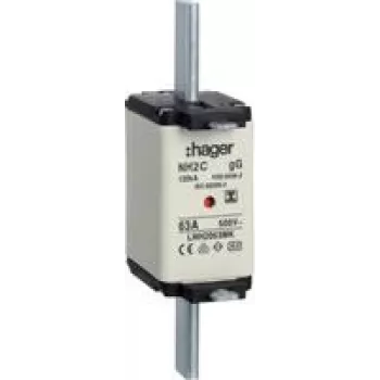 HAGER LNH2063MK fuse NH2C 63A 500V gG MKen. S-frei (LNH2063MK)