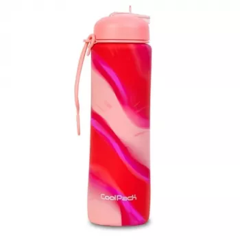 COOLPACK Silicone water bottle Pump 600 ml Girls Pink