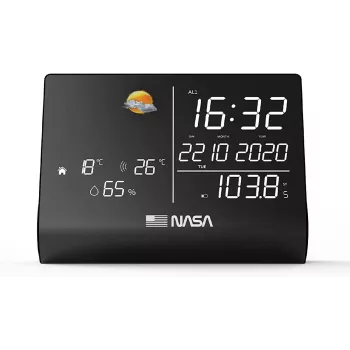 Nasa WSP1300 Black Weather Station/Speaker BT