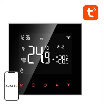 Smart thermostat Avatto WT100 Wi‑Fi 3A for water heater, Wi‑Fi control, 3 A output