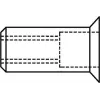 Blind rivet nut GESIPA M8, 11 × 18.5 mm, for 1.5–4.5 mm panels, 90° countersunk head