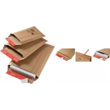 ColomPac Versandtasche aus Corrugated Board, brown/CP01001 150 x 250 x to 50 mm (CP01001)