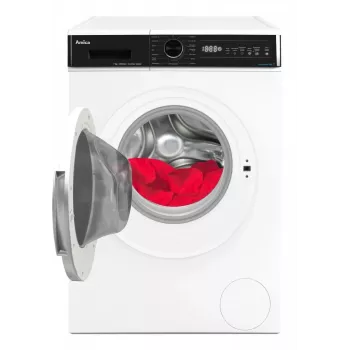 Amica WA3S712BLiSHB Freestanding Washing Machine, Front-Load, 7 kg, 1200 RPM, 15 Programs, Energy Class B, White
