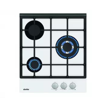 Built-in hob Simfer H4.305.HGSBB, 3 zones, rotary knobs