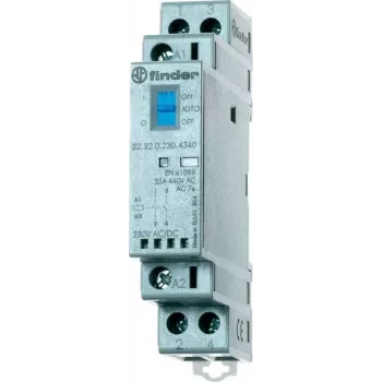 Finder Installation Contactor for 35 mm-Rail 22.32.0.024.1520 1 Normally Open Contact (22.32.0.024.1520)