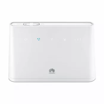 Huawei B311-221 4G LTE Wireless Router, LTE Cat.4 150/50 Mbps, Wi-Fi, 1x Gigabit Ethernet, 1x POTS, White