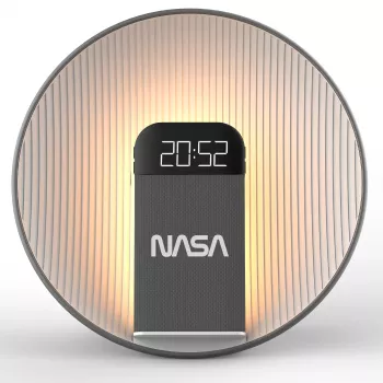 NASA SPC600 Bluetooth Speaker/ Alarm Clock/ Wireless Charger
