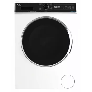 Amica WA3S712BLiSHB Freestanding Washing Machine, Front-Load, 7 kg, 1200 RPM, 15 Programs, Energy Class B, White