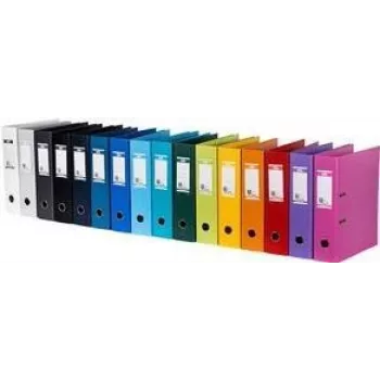 ELBA lever arch file Strong Line, A4, spine width: 80 mm, white PP plastic cover, sturdy edge protection through double PP - 1 pc (100400538)