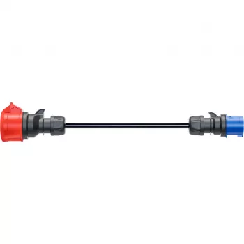go-e CH-04-31 Adapter for Gemini flex 11 kW, CEE Red 16A Three-Phase to CEE Blue 16A, IP55, 0.3 m, Black