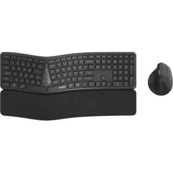 Rapoo 8810ME Wireless Multimode Keyboard and Mouse Set, German Layout