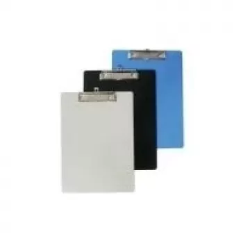 MAUL Clipboard made of plastic, A4, Clear, Wire Clip Plate Thickness: 3 mm, Clamping Width: 10 mm (23405-05)