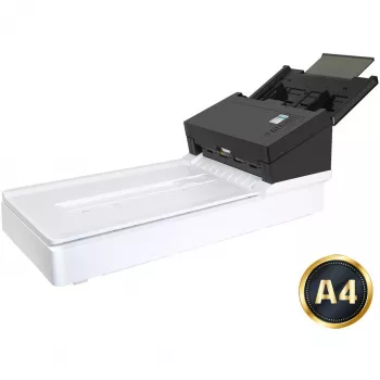 Avision ADF-skanner AD360GF – A4 ADF, 600 x 1200 DPI, 100-arks matare, CIS, duplex, LCD, vit