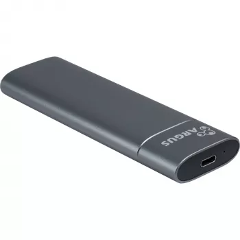 Inter-Tech GD-MS013 M.2 NVMe Drive Enclosure, USB-C 3.2 Gen 2 10 Gbit/s, 113x37x12 mm, Grey