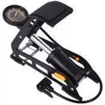 Foot pump IWH 019700 with analog manometer, 1-cylinder, max 10 bar
