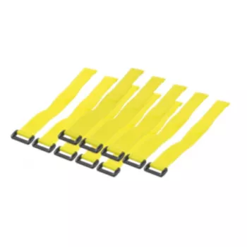 LogiLink - buntband - 30 cm - gul (förpackning med 10)