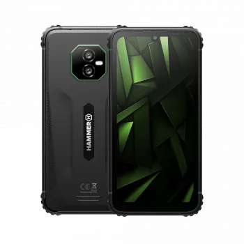 Hammer Ranger 4G Smartphone, 6.1 inch IPS 720x1560, 6GB RAM, 256GB, Android 15, Dual SIM, Green