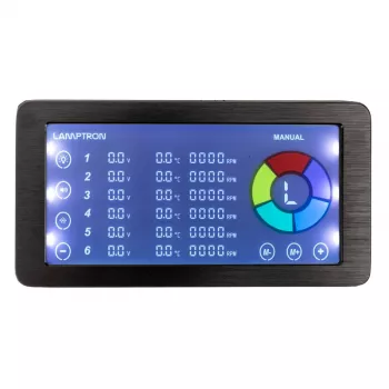 Fan and ARGB Controller Lamptron LAMP‑RF625B, black — wireless control for PC fans and RGB LEDs