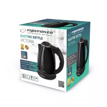 Esperanza EKK113K Victoria electric kettle, 1.8 L, black