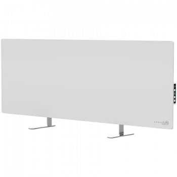AENO Premium Eco Smart Heater, 700W, Tempered glass, Infrared+convection heating type, Led display Plug type: Europe (E/F type), WHITE