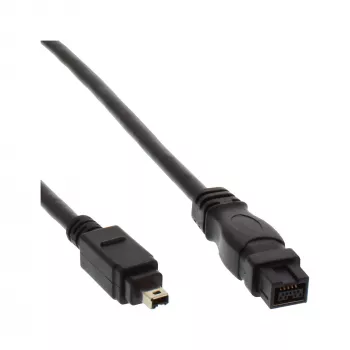 FireWire 400 to 800 Cable InLine 34901 1m Male/Male Black