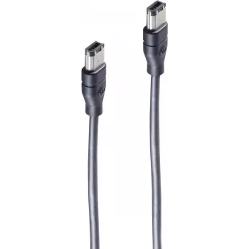 FireWire cable ShiverPeaks BS77205 5 m 6-p Black