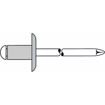 Blind Rivet GESIPA 5x20 mm Large Flange, K14, for 14.0–15.0 mm Grip Range, Pack of 250