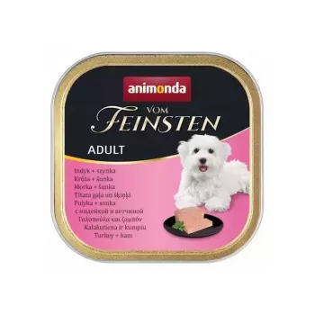 Animonda Vom Feinsten Adult wet dog food, turkey with ham, 150 g