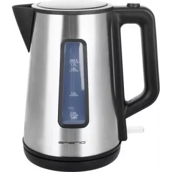 Electric kettle Emerio 1.7 L 2200 W Black Stainless steel