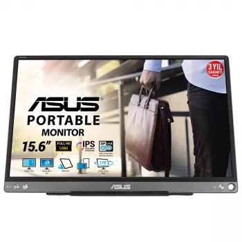 ASUS ZenScreen MB16ACE datorskärm 39,6 cm (15,6 inch) 1920 x 1080 pixlar Full HD LED grå