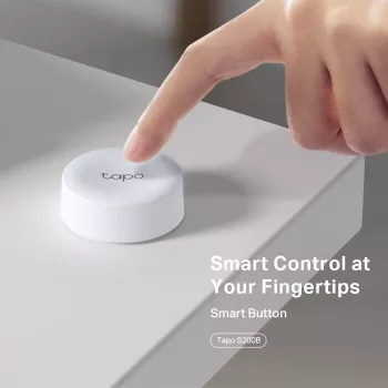 TP-Link Tapo Smart Button, Wireless, White, Wall, 868, 922 MHz, Indoor, Android, iOS